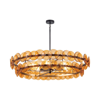 Loren Chandelier in Gunmetal (Amber/42-Inch).