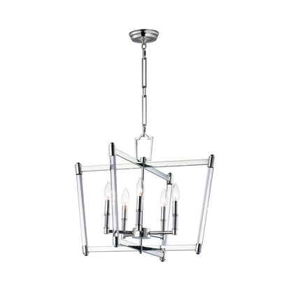 Lucent Chandelier in Polished Nickel.
