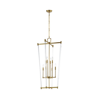 Lucent Elongated Pendant Light in Heritage.