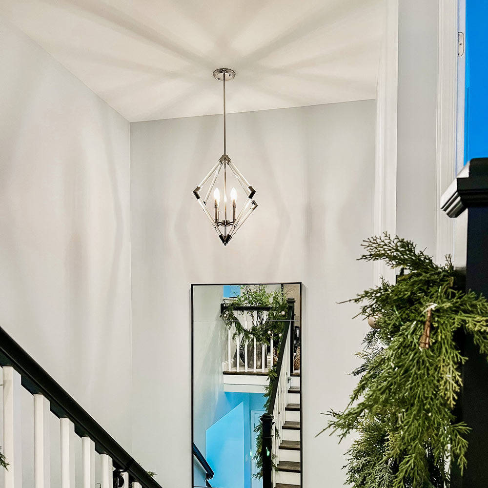 Lucent Pendant Light in stairway.