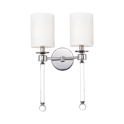 Lucent Wall Light in Polished Nickel (2-Light).