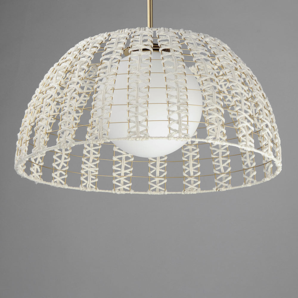 Macrame Pendant Light in Detail.