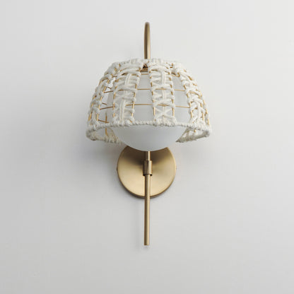 Macrame Wall Light in Detail.