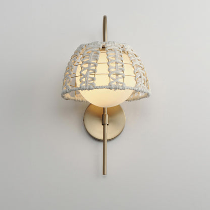 Macrame Wall Light in Detail.