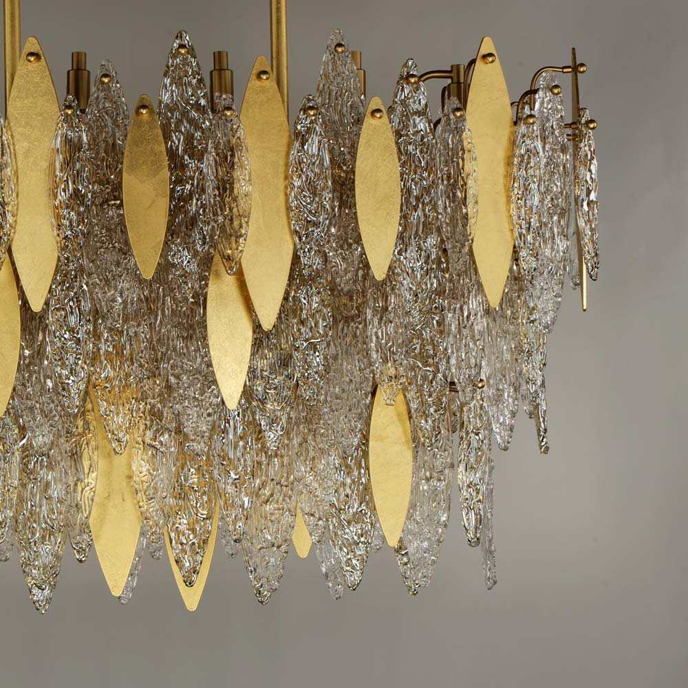 Majestic Linear Chandelier in Detail.