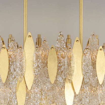 Majestic Linear Chandelier in Detail.