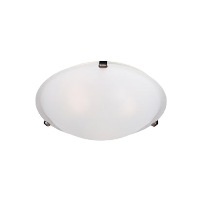 Malaga Flush Mount Ceiling Light in Oil Rubbed Bronze/Frosted (2-Light).