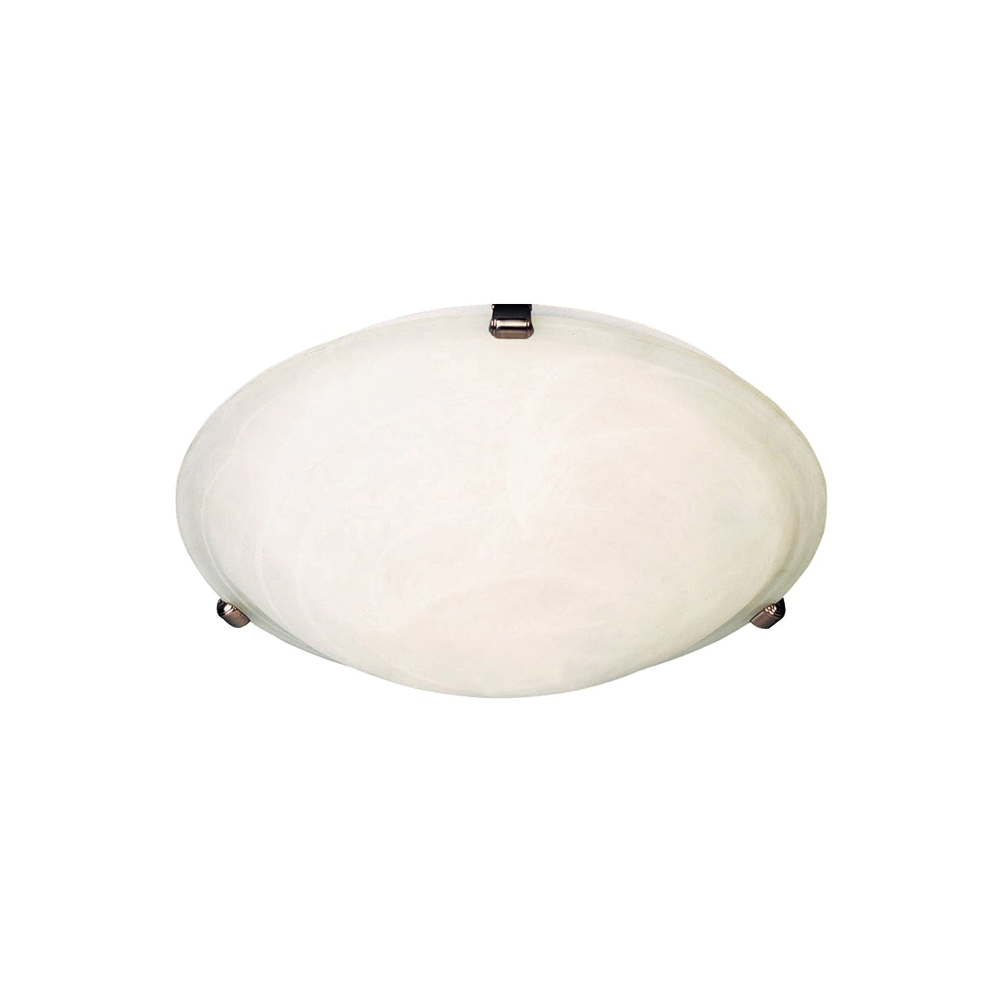 Malaga Flush Mount Ceiling Light in Oil Rubbed Bronze/Marble (2-Light).