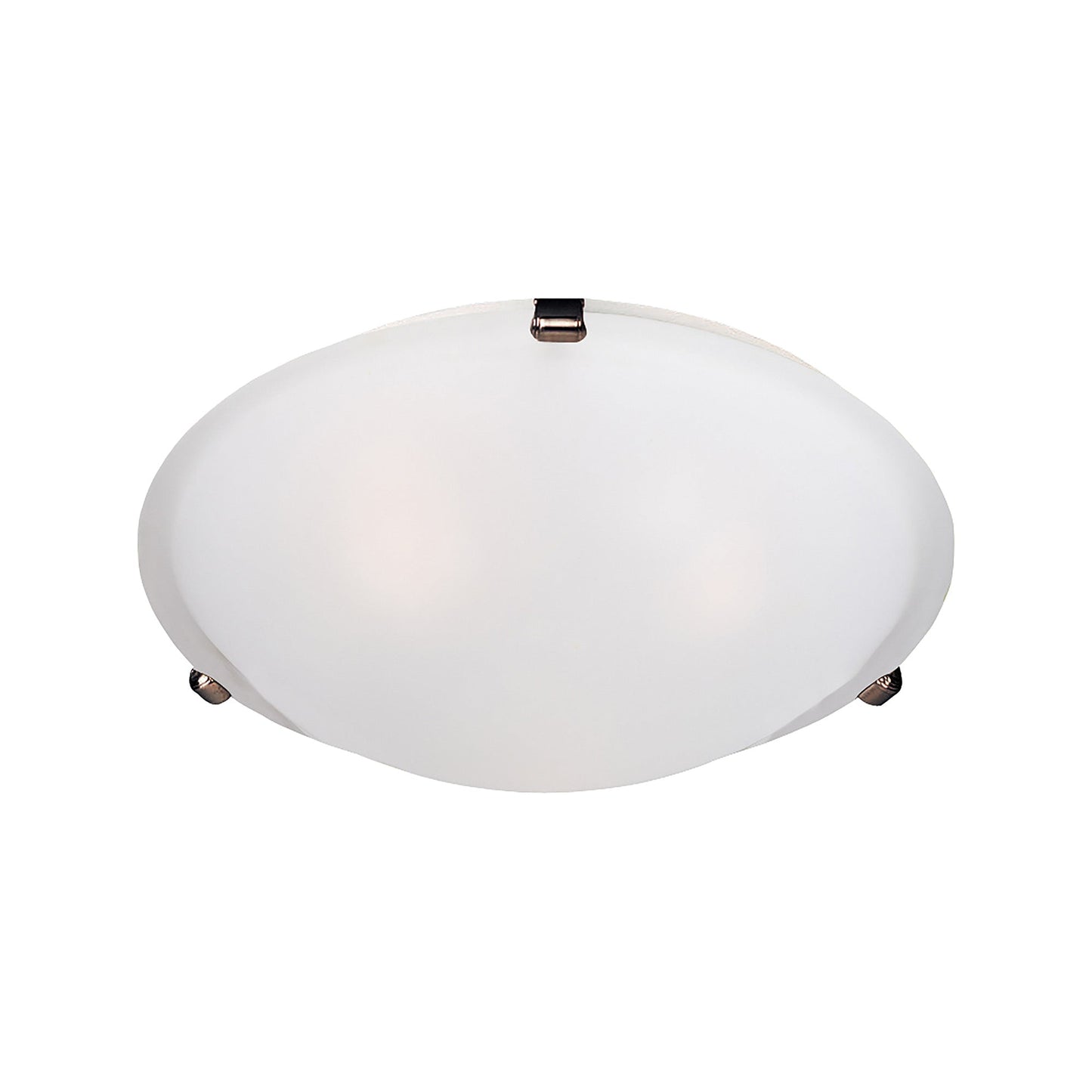Malaga Flush Mount Ceiling Light in Oil Rubbed Bronze/Frosted (3-Light).