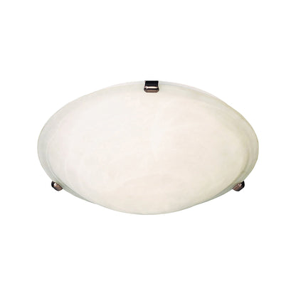 Malaga Flush Mount Ceiling Light in Oil Rubbed Bronze/Marble (3-Light).