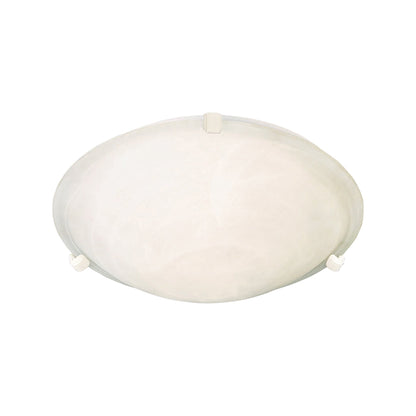 Malaga Flush Mount Ceiling Light in White/Marble (3-Light).