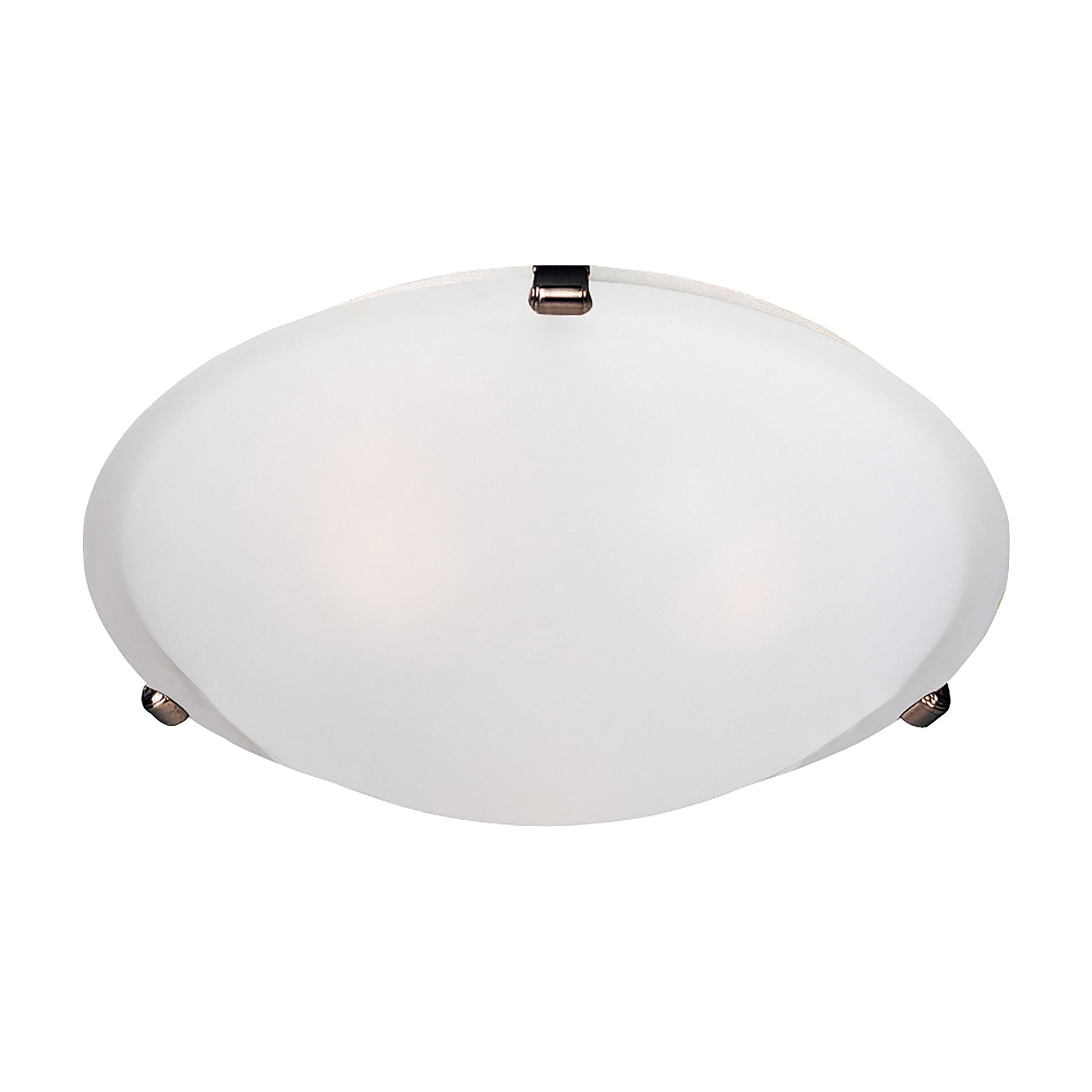 Malaga Flush Mount Ceiling Light in Oil Rubbed Bronze/Frosted (4-Light).