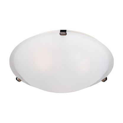 Malaga Flush Mount Ceiling Light in Oil Rubbed Bronze/Frosted (4-Light).