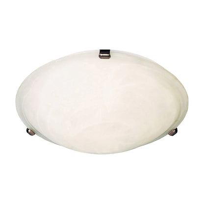Malaga Flush Mount Ceiling Light in Oil Rubbed Bronze/Marble (4-Light).