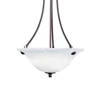 Malaga Invert Bowl Pendant Light in Detail.