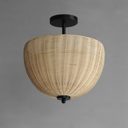 Maldives Semi-Flush Convertible Pendant Light in Detail.