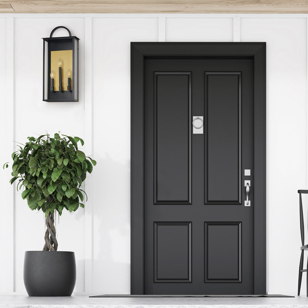 Manchester Outdoor Wall Light in Outside Area.