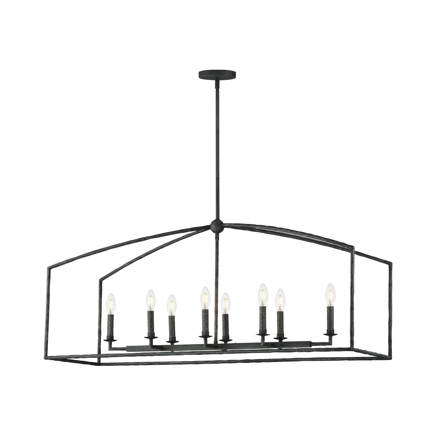 Martel Linear Pendant Light in Blacksmith.