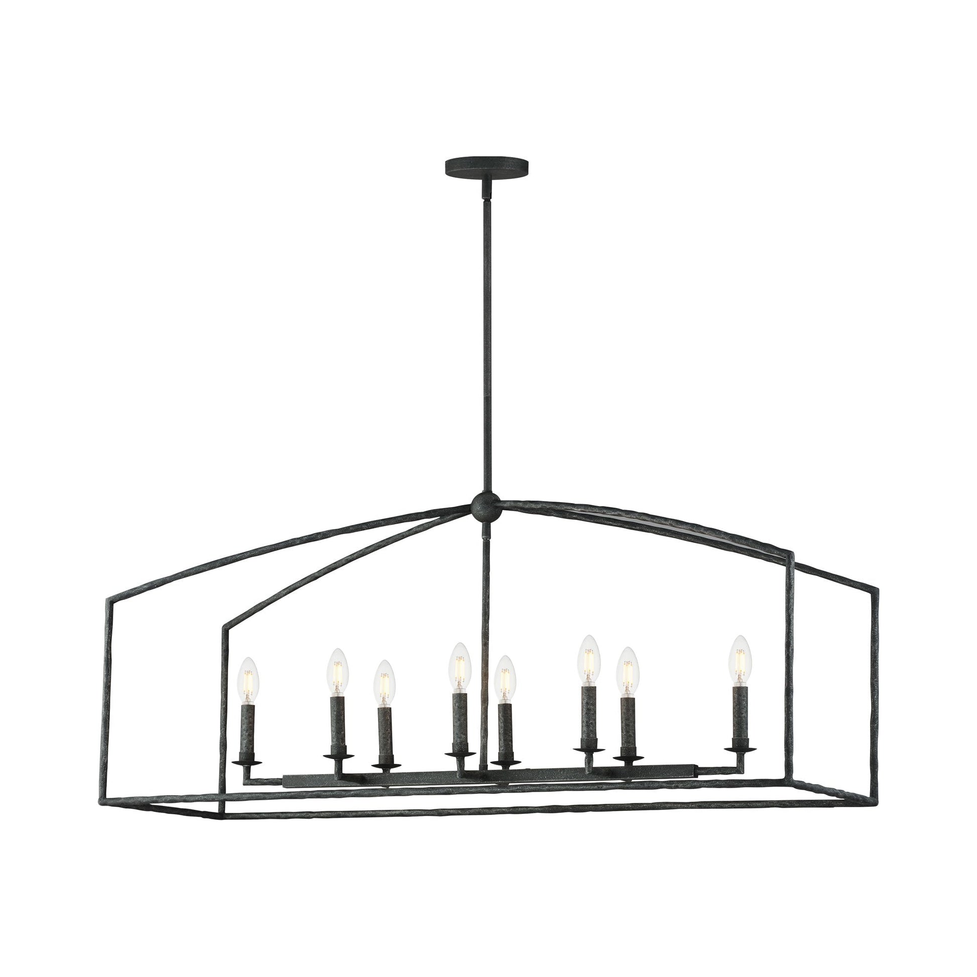 Martel Linear Pendant Light in Blacksmith.