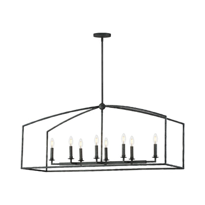 Martel Linear Pendant Light in Blacksmith.