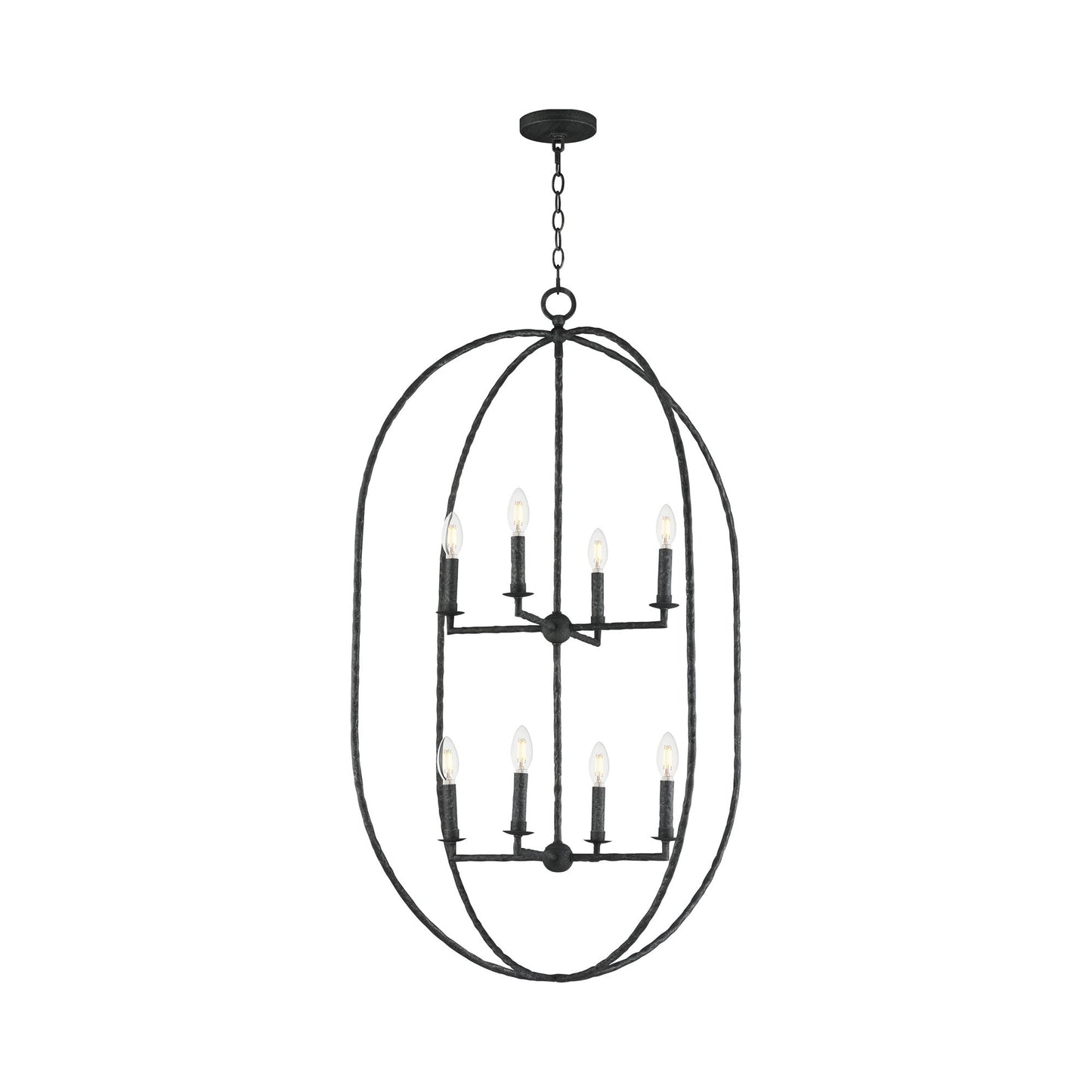 Martel Multi Light Pendant Light in Blacksmith (30-Inch).