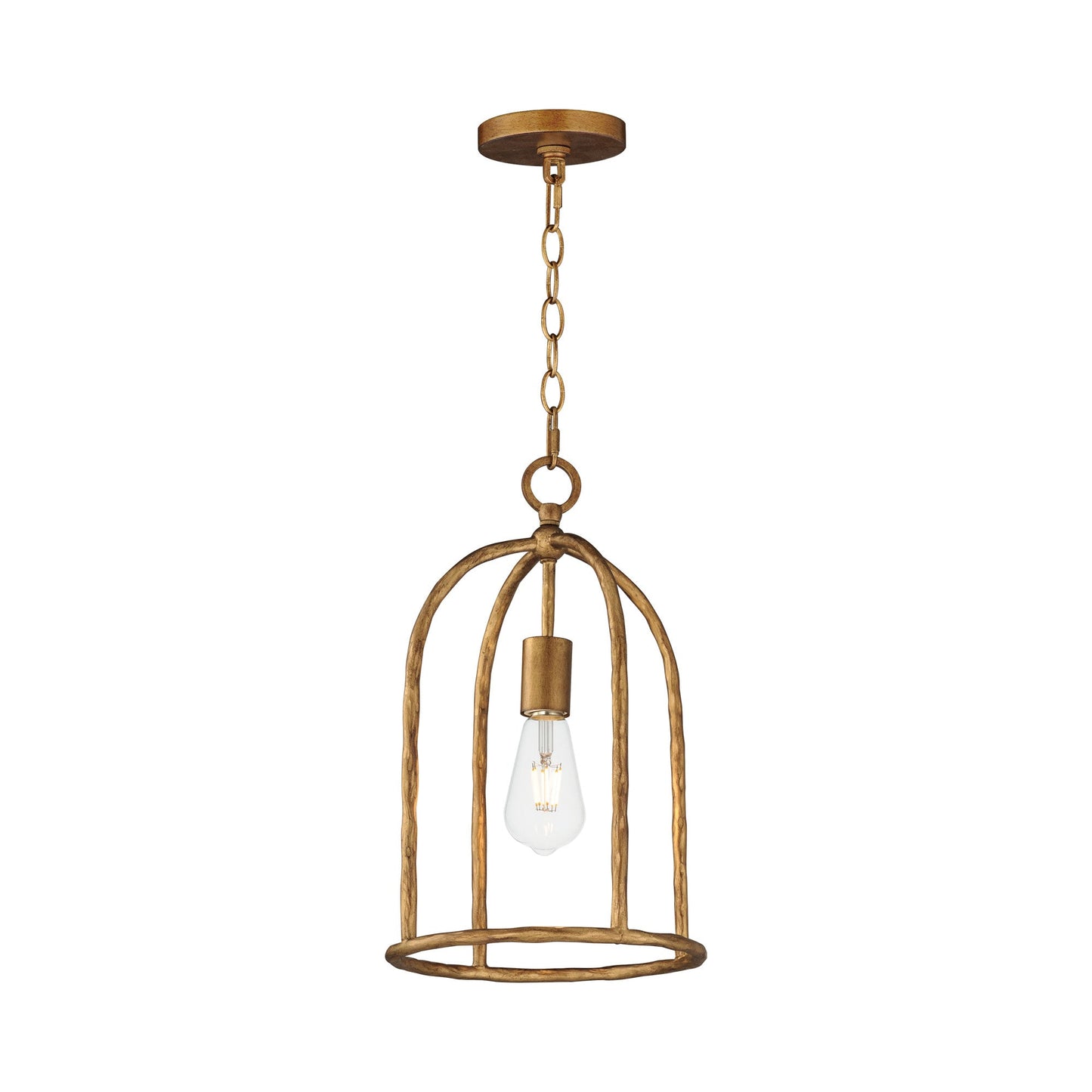 Martel Pendant Light in Etruscan Gold.