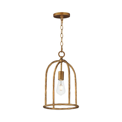Martel Pendant Light in Etruscan Gold.
