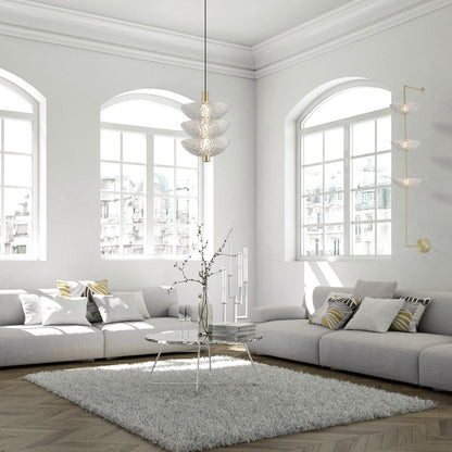 Metropolis LED Pendant Light in living room.