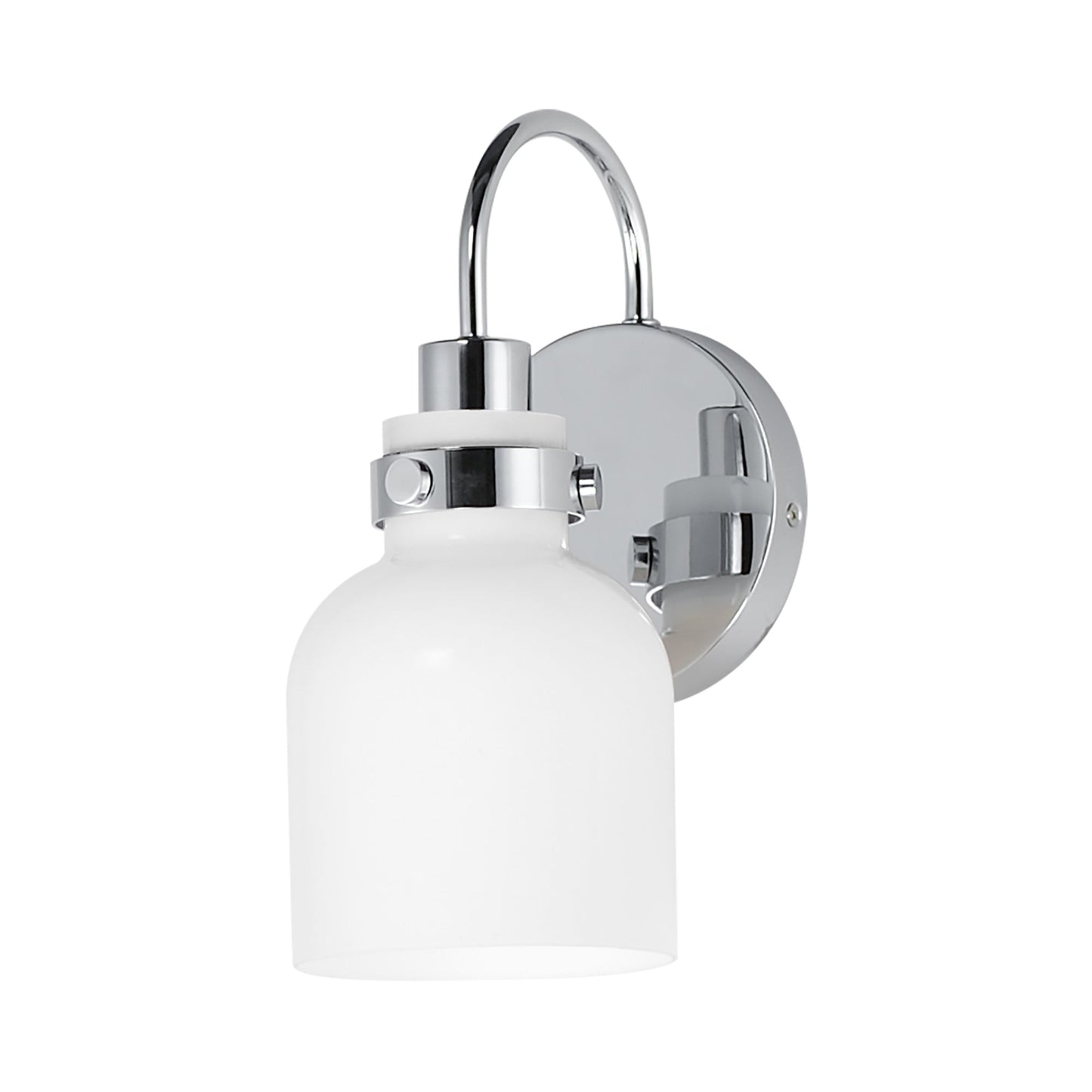 Milk Bath Wall Light in Polished Nickel.