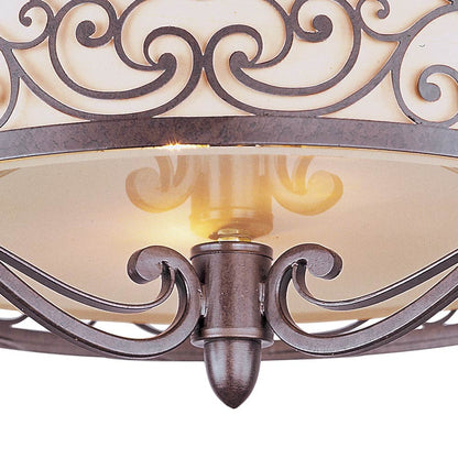 Mondrian Flush Mount Ceiling Light in Detail.