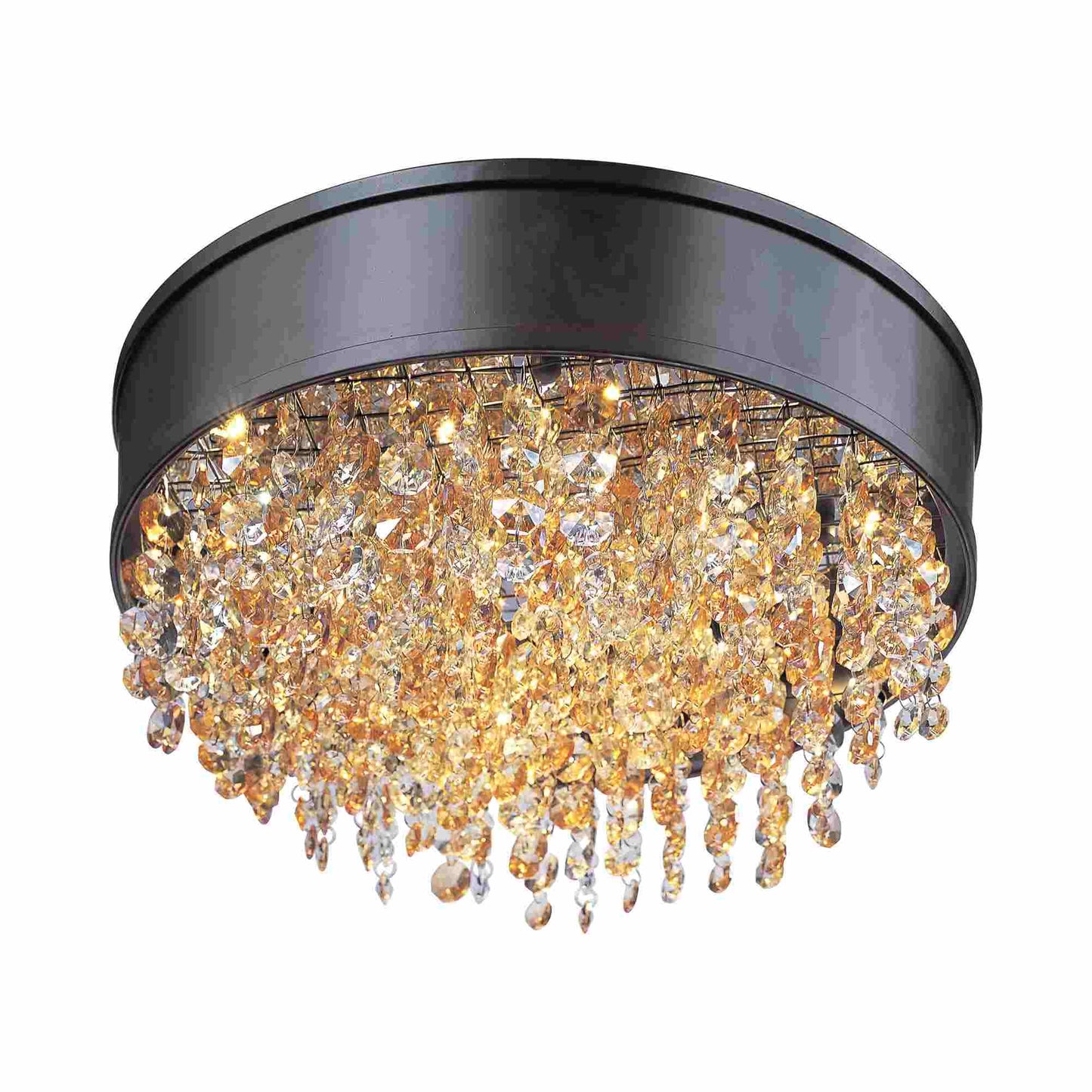 Mystic LED Flush Mount Ceiling Light in Bronze.