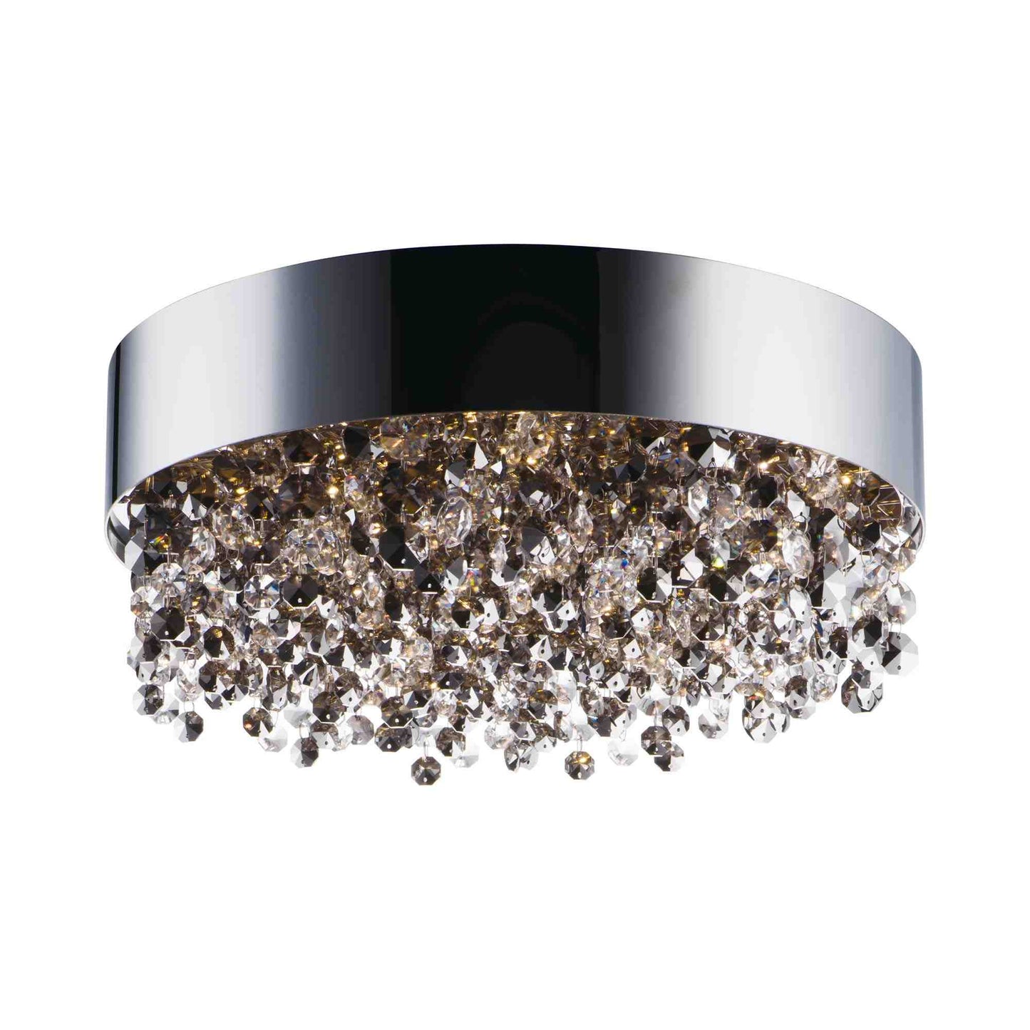Mystic LED Flush Mount Ceiling Light in Polished Chrome.