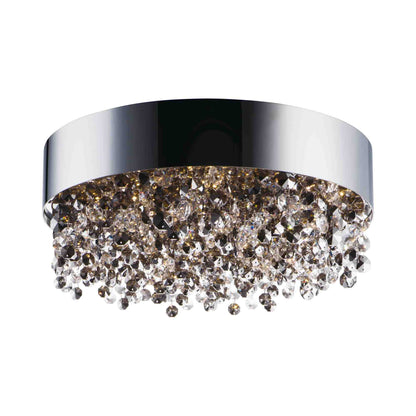 Mystic LED Flush Mount Ceiling Light in Polished Chrome.