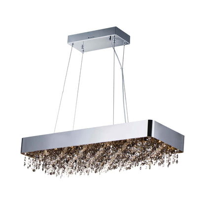 Mystic LED Linear Pendant Light in Polished Chrome.