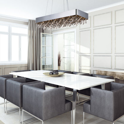 Mystic LED Linear Pendant Light in dining room.