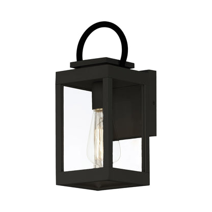 Nassau Outdoor Wall Light in Black (12.75-Inch).