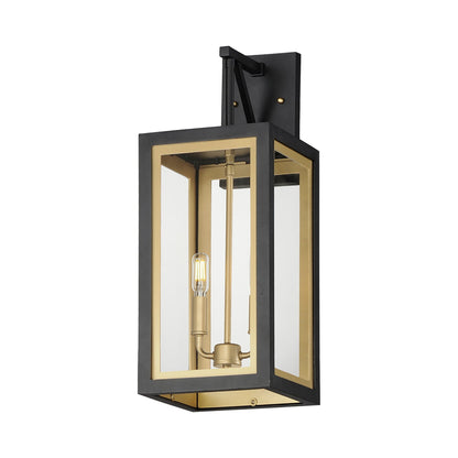 Neoclass Outdoor Wall Light in Black/Gold (Large).