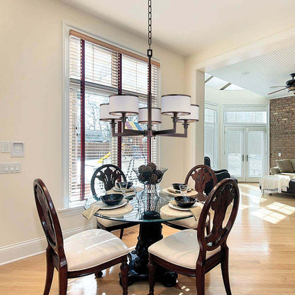 Nexus Chandelier in dining room.