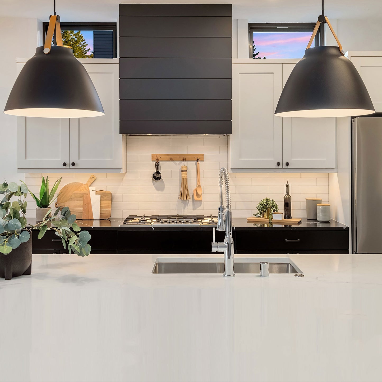 Nordic Dome Pendant Light in dining room.