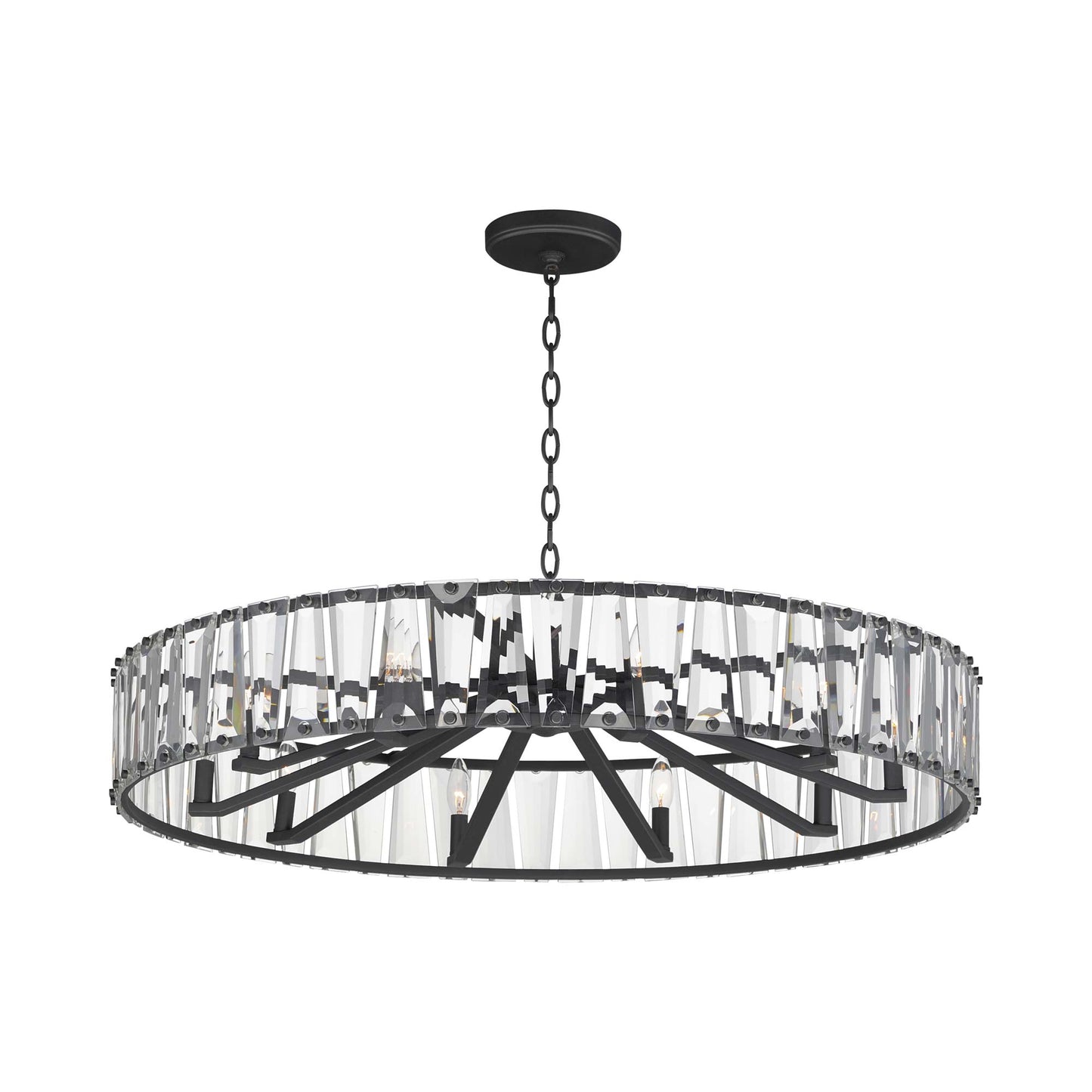 Odeon Chandelier in Black (10-Light).