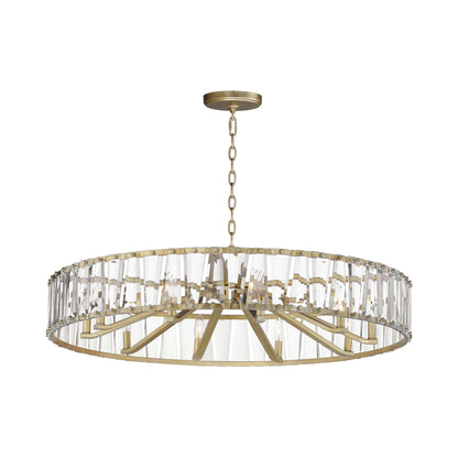 Odeon Chandelier in Golden Silver (10-Light).