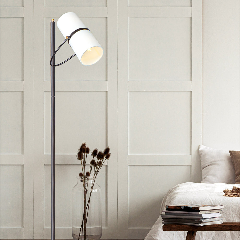 Oscar Floor Lamp in bedroom.