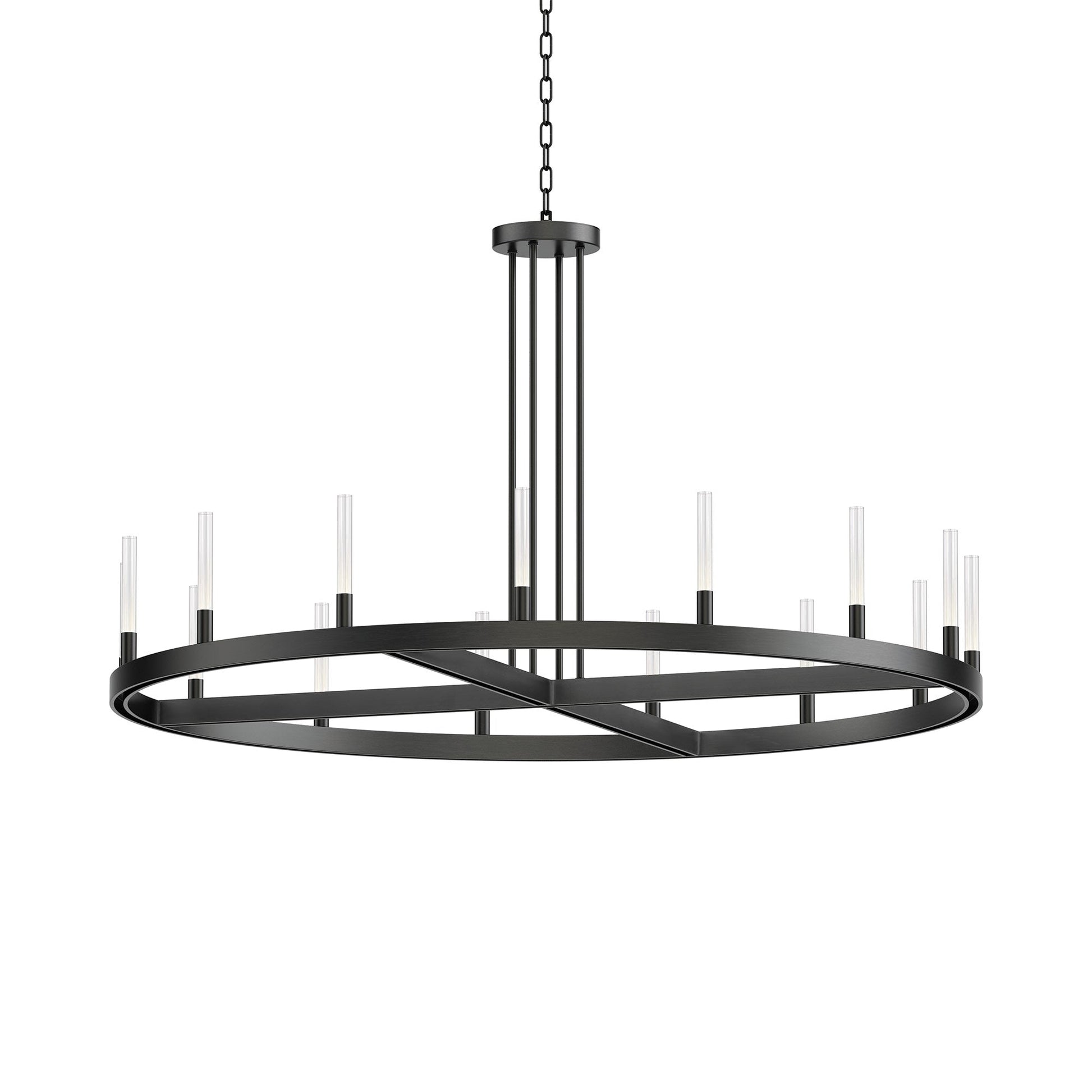 Ovation LED Chandelier in Black (15-Light).