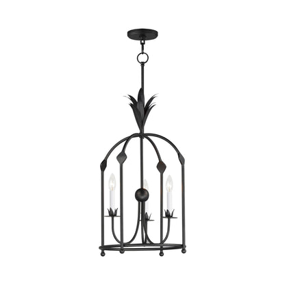 Paloma Entry Foyer Pendant Light in Anthracite.