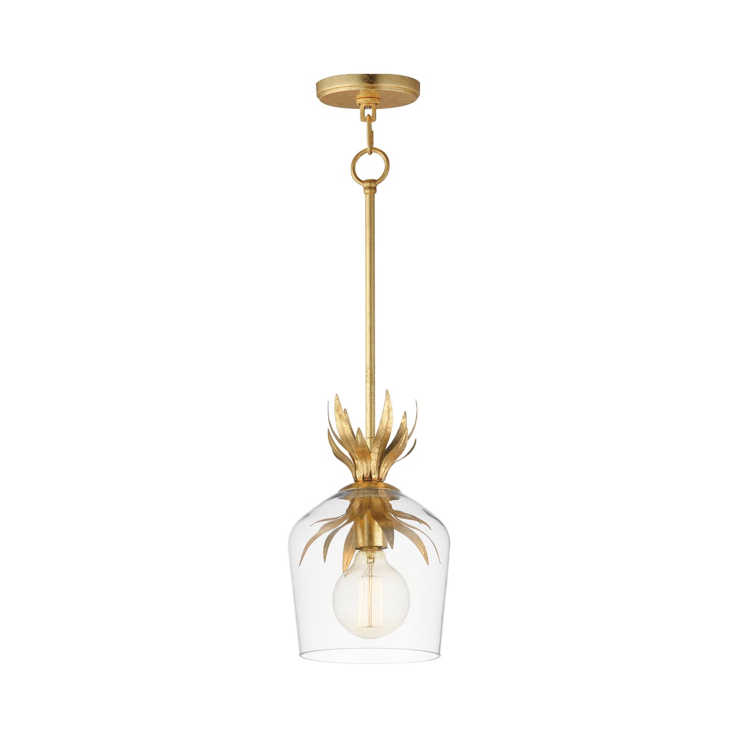 Paloma Pendant Light in Gold Leaf.