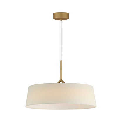 Paramount LED Pendant Light in Natural Aged Brass (21.25-Inch).