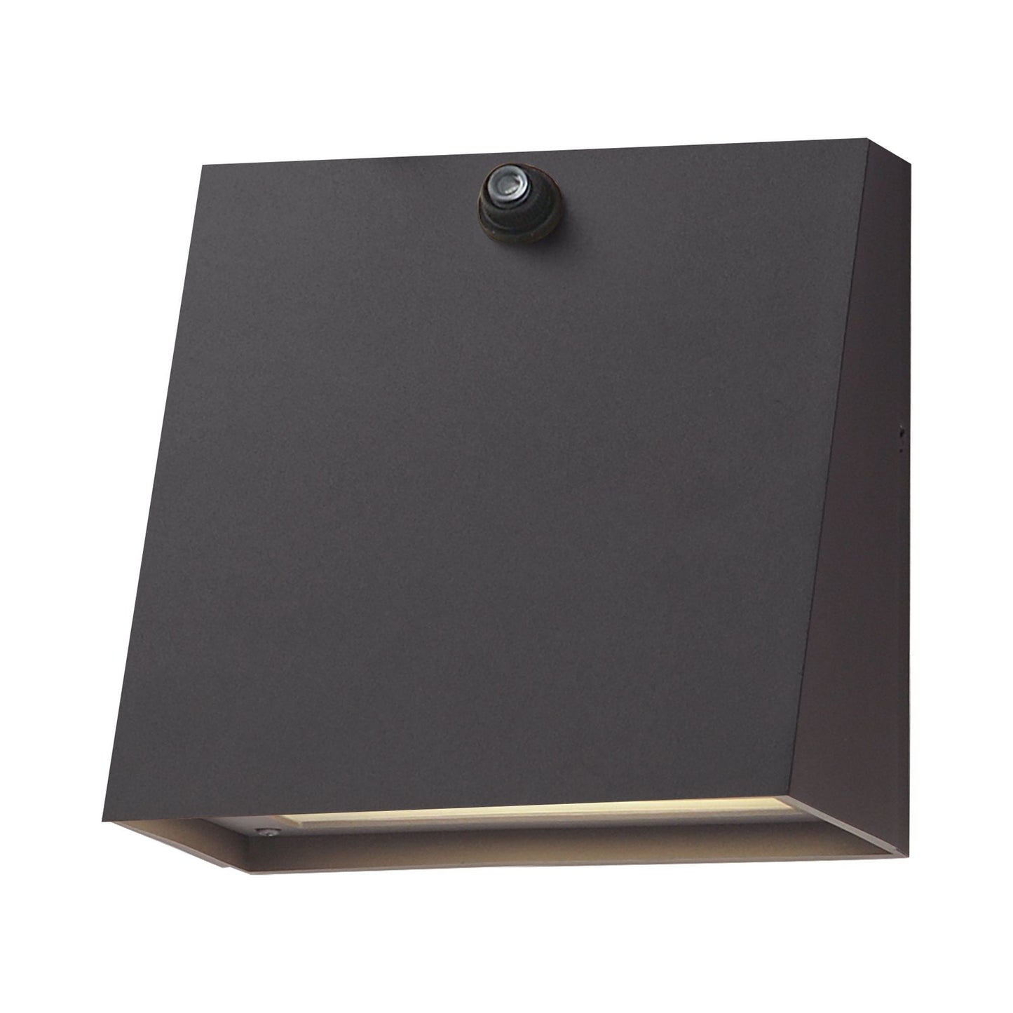 Pathfinder Outdoor LED Wall Light in Architectural Bronze (Small/Photocell & Selected CCT).