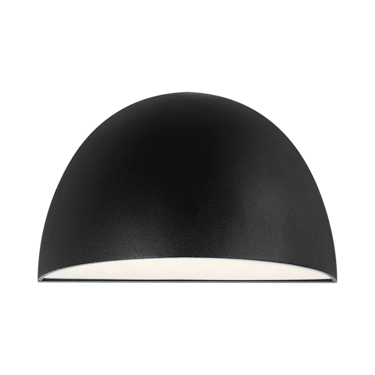 Pathfinder Outdoor LED Spherical Wall Light in Black (None or Selected CCT).