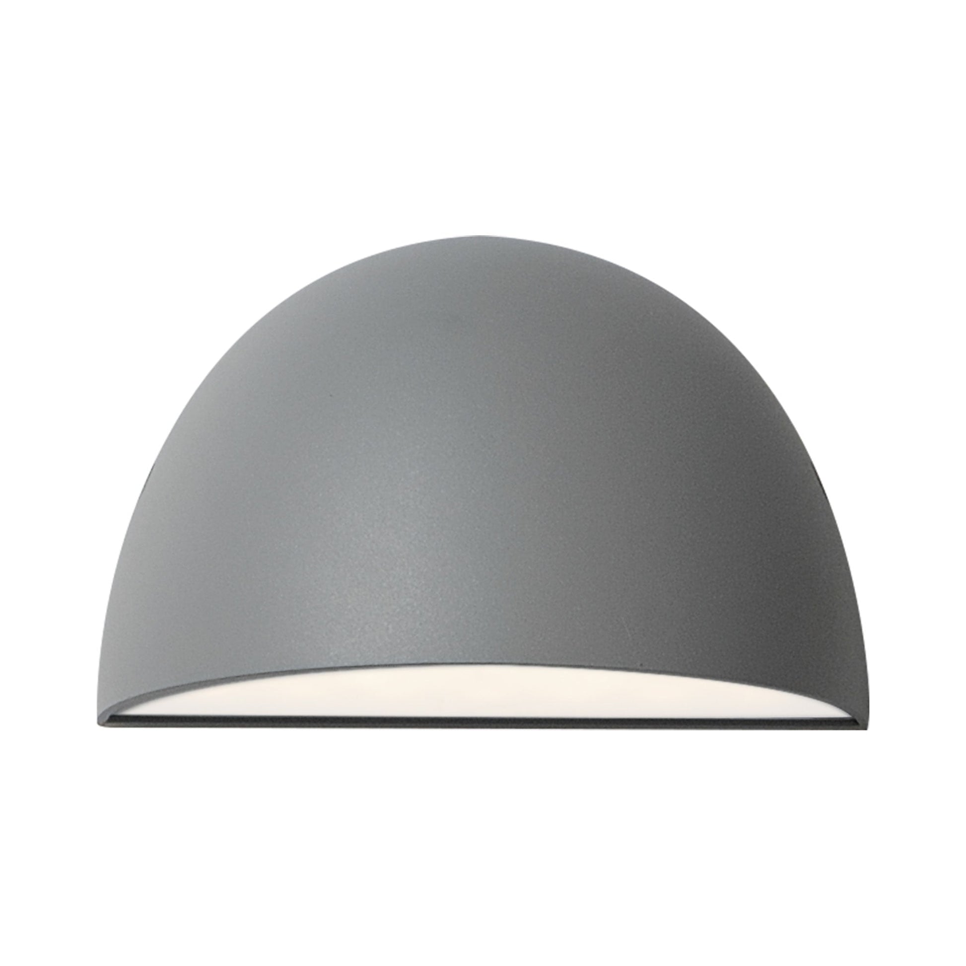 Pathfinder Outdoor LED Spherical Wall Light in Silver (None or Selected CCT).