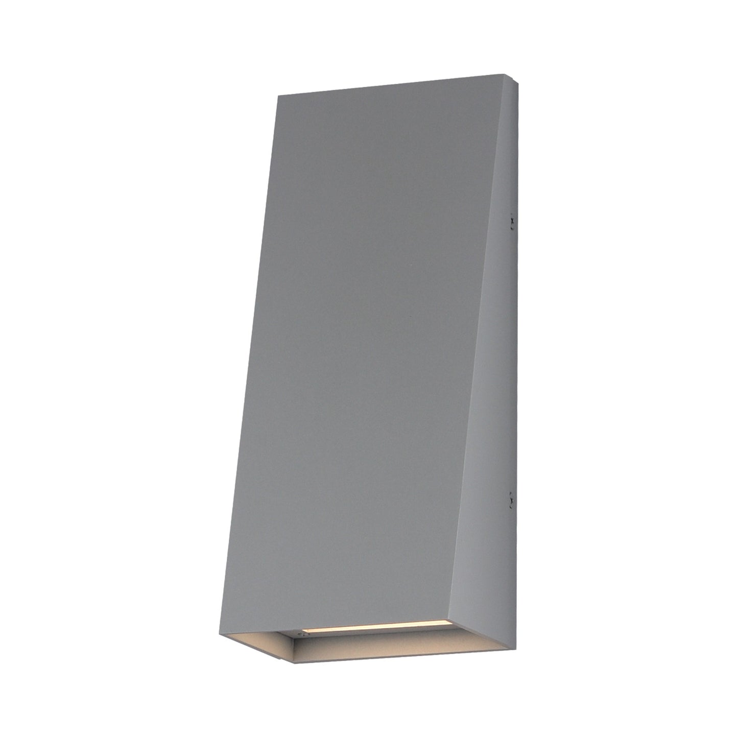 Pathfinder Tall Outdoor LED Wall Light in Silver (Without Photocell).